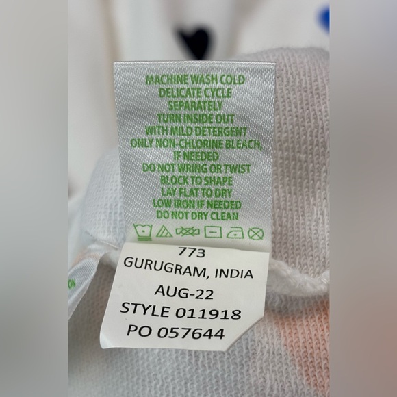 Lilly Pulitzer | Jansen Cotton Sweatshirt | Multicolor Hearts | Women’s Large - Picture 9 of 11